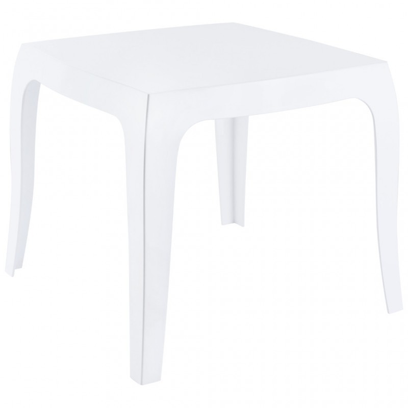 Noleggio tavolino basso quadrato plexiglass bianco