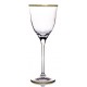 Bicchiere acqua/vino con filetto in oro cl.26