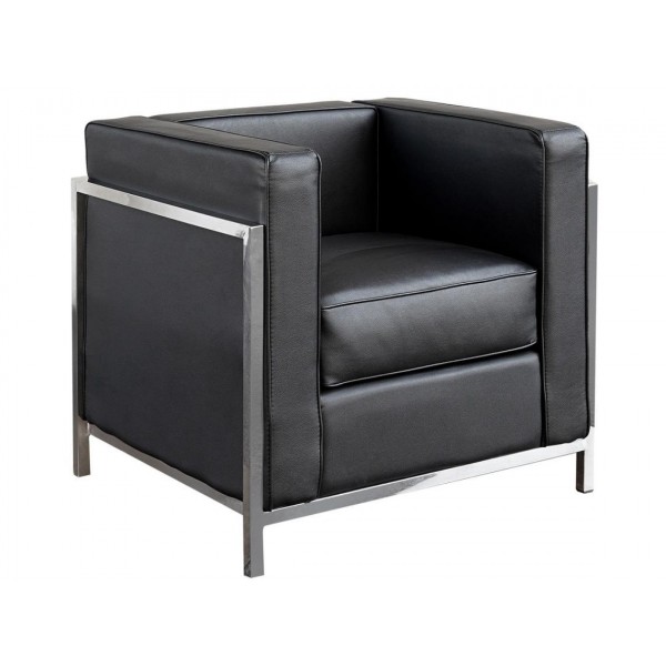 poltrona le corbusier nera