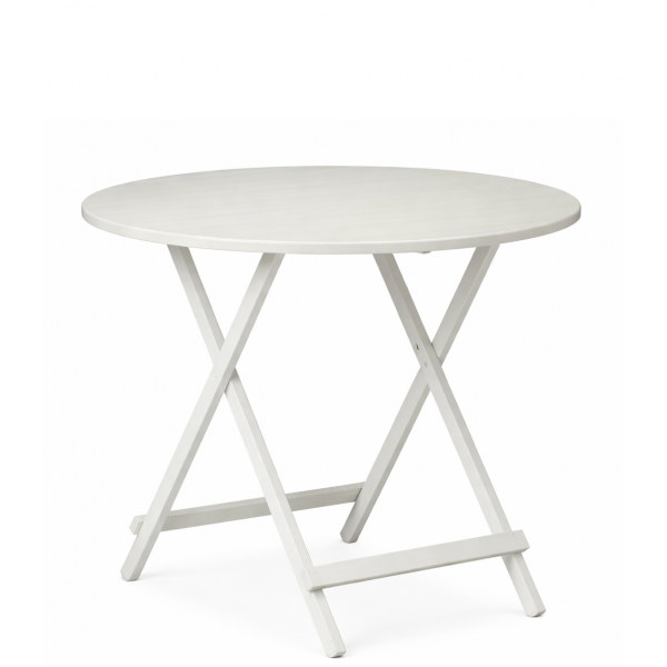 Tavolo in Legno Laccato Bianco